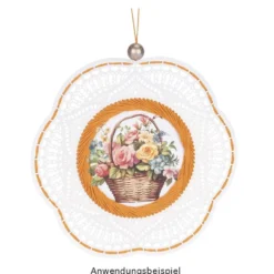 XL-Laser-Ornamente, Zierdeckchen 10, verschiedene Farben, Ø 20cm, 10 Stück