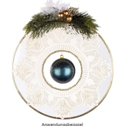 XL-Laser-Ornamente, Zierdeckchen 6, verschiedene Farben, Ø 20cm, 10 Stück