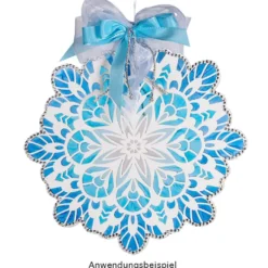 XL-Laser-Ornamente, Zierdeckchen 5, verschiedene Farben, Ø 20cm, 10 Stück
