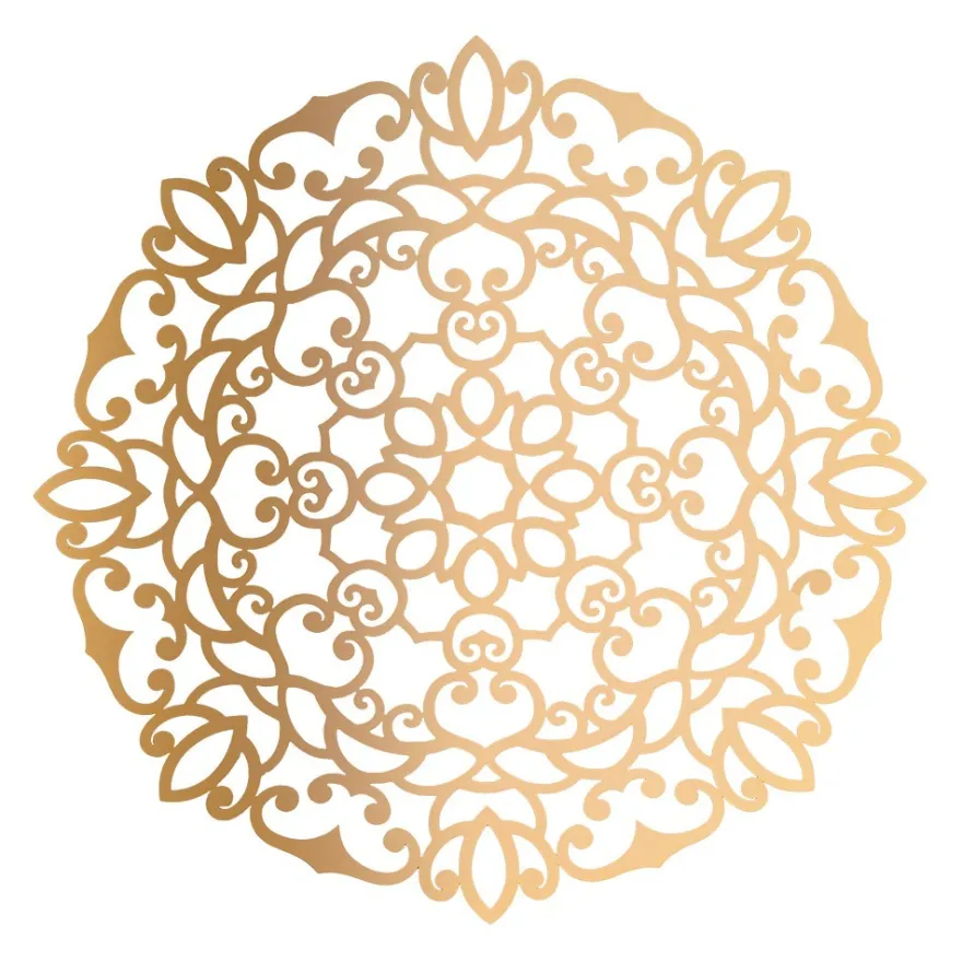 XL-Laser-Ornamente, Zierdeckchen 4, verschiedene Farben, Ø 20cm, 10 Stück
