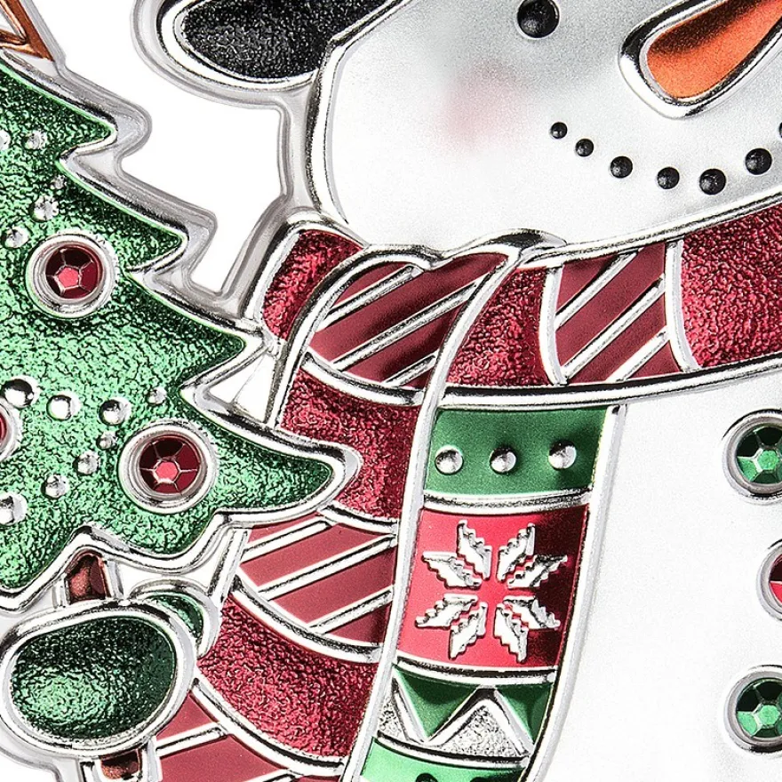 XL Relief-Sticker, Schneemann & Pinguin, 41cm x 24cm
