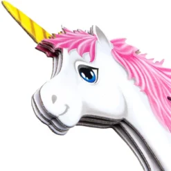 XXL 3-D Stickerbogen, Einhorn, 30cm x 36cm