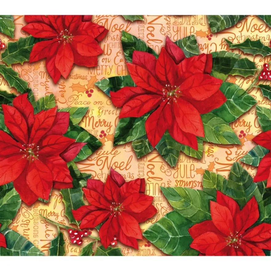 Zauberfolien "Merry Christmas 1", Schrumpffolie für Ø 9cm, 24cm hoch, 2 Stück