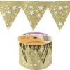 Ziehband "Stern", 5cm breit, 2,5m lang, gold