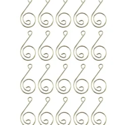 Zier-Aufhänge-Ösen, 2,2 x 3 cm, 20 Stück, gold