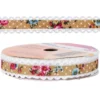 Zierband Rose, 3m lang, 15mm breit, selbstklebend, hellbraun