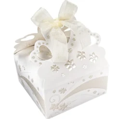 Zier-Faltboxen, Design 1, 11cm x 11cm x 5,5cm, 10 Stück