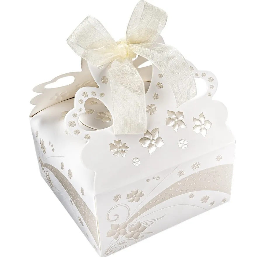 Zier-Faltboxen, Design 1, 11cm x 11cm x 5,5cm, 10 Stück