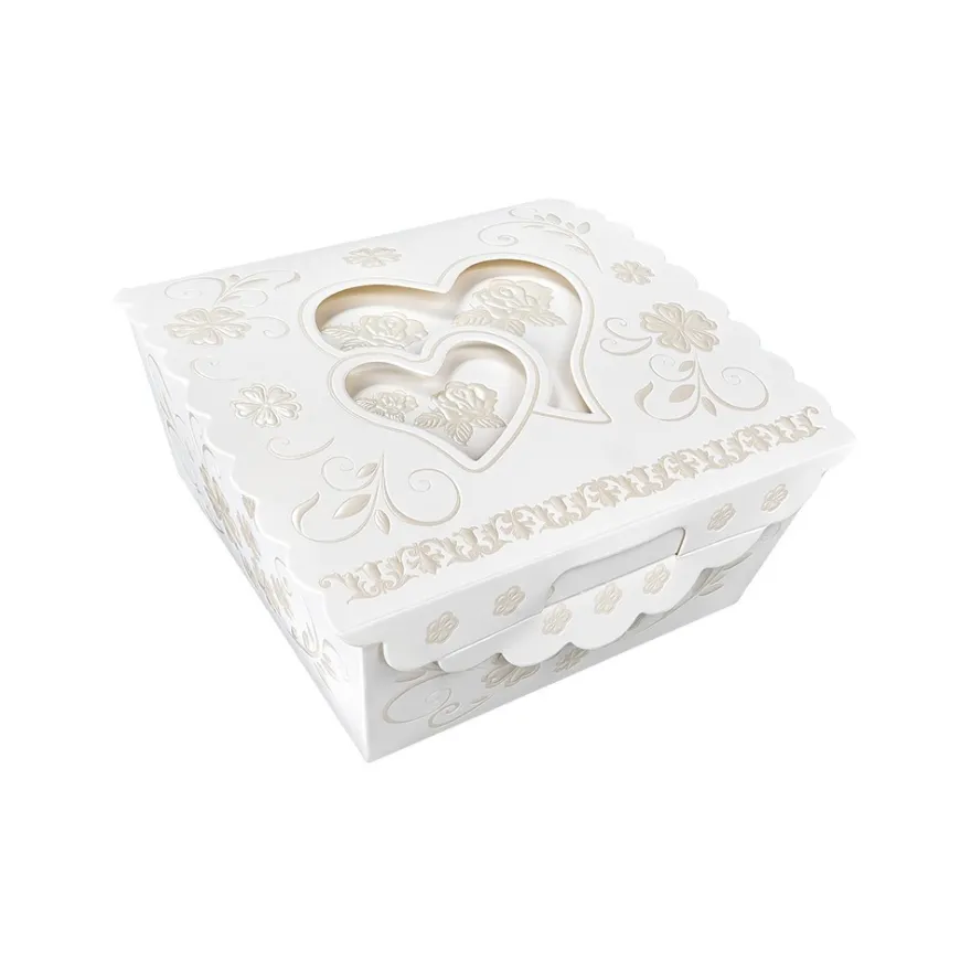 Zier-Faltboxen, Design 2, 7,5cm x 7,5cm x 3,8cm, 10 Stück