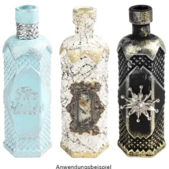 Zier-Glasflasche Fay, Ø 4cm, 12cm hoch, transparent, klar