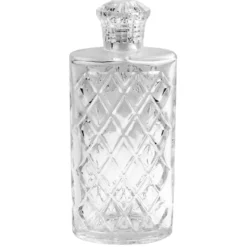 Zier-Glasflasche, Oxford, 18cm x 7,5cm x 4,2cm, max. Füllmenge: 250ml