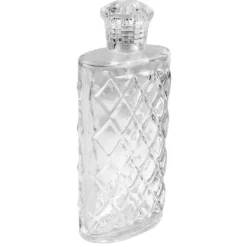 Zier-Glasflasche, Oxford, 18cm x 7,5cm x 4,2cm, max. Füllmenge: 250ml