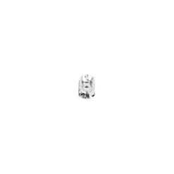 Zwischenperlen, Strass, mit 3-fach-Lochung, 17mm x 6mm, silber, 40 Stück